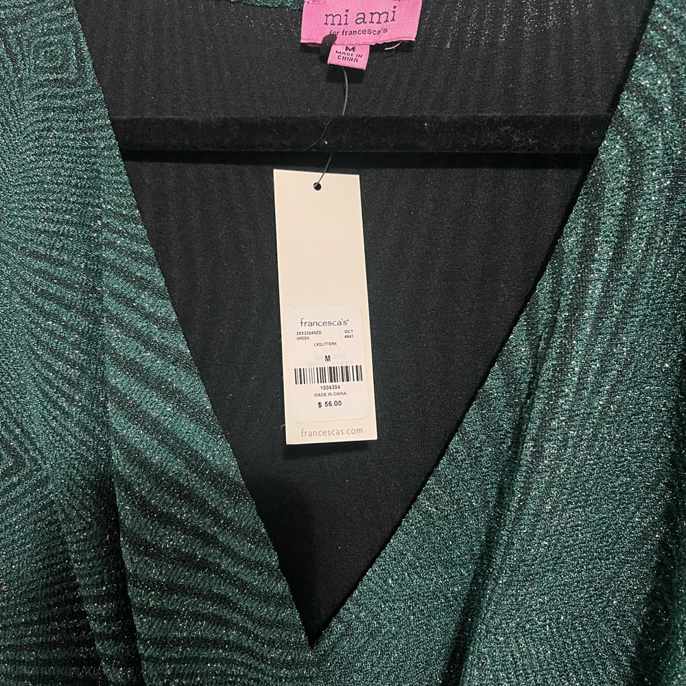 NWT Francesca’s Green Dress - Picture 3 of 3